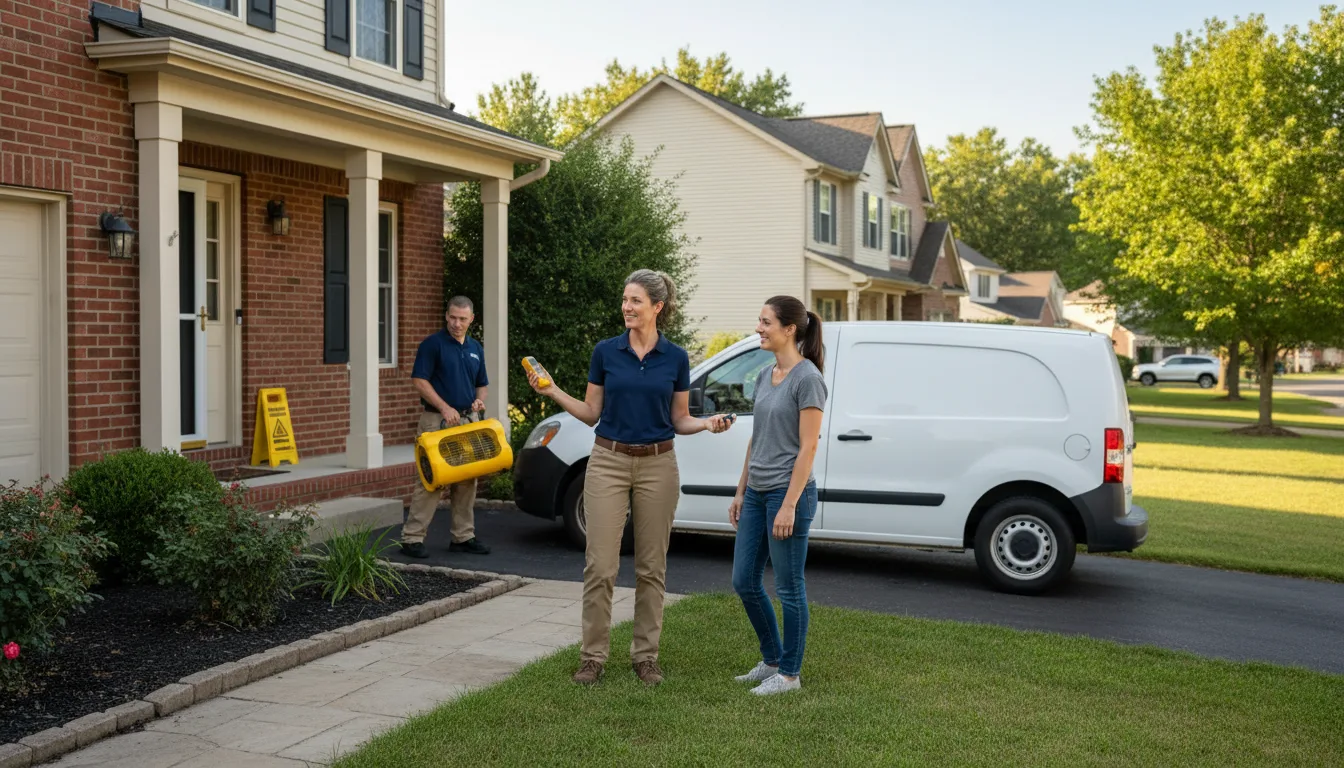 Residential water damage restoration in Geismar, LA